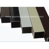 Buy cheap Lightweight Extruded Aluminum Square Tube Powder Coating Corrosion Resistant product