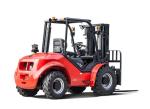 4 Wheel Drive Stand Up Forklift , Narrow Aisle Forklift Rough Terrain Lift Truck