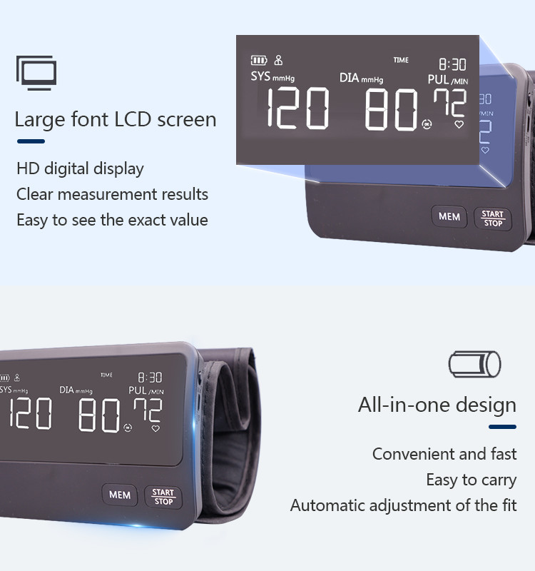 0-300mmHg Bluetooth Arm Bp Machine 5 Series 84*73mm 400mAh Battery