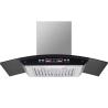 Buy cheap Stainless Steel Glass Arc Kitchen Range Hood Electric Extractor with Low Noise App Control from wholesalers