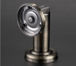 Round Magnetic Catchinterior Door Stops Zinc Alloy Body Mounted On Wall Door