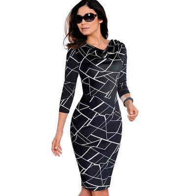 Buy cheap Luxury Plus Size Girl Ladies Womens Casual Dresses O Neck from wholesalers