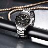 Buy cheap 42mm 3ATM Stainless Steel Wristwatch Timepiece Men Quartz Watches Rotate Bezel from wholesalers