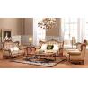 Buy cheap New French style picture leather and wood sofa furniture antique classic sofa set from wholesalers