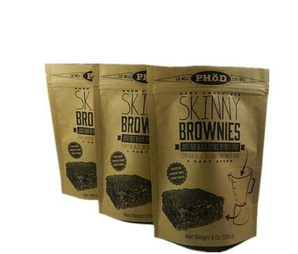 Brown Customized k Food Packaging Grains Bean Transparent Paper Bag With Window
