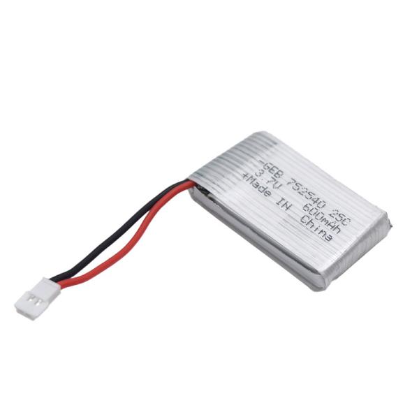 Buy cheap 25C Lipo 3.7V Drone Battery 752540 600mAh With XH2.54 Connector from wholesalers