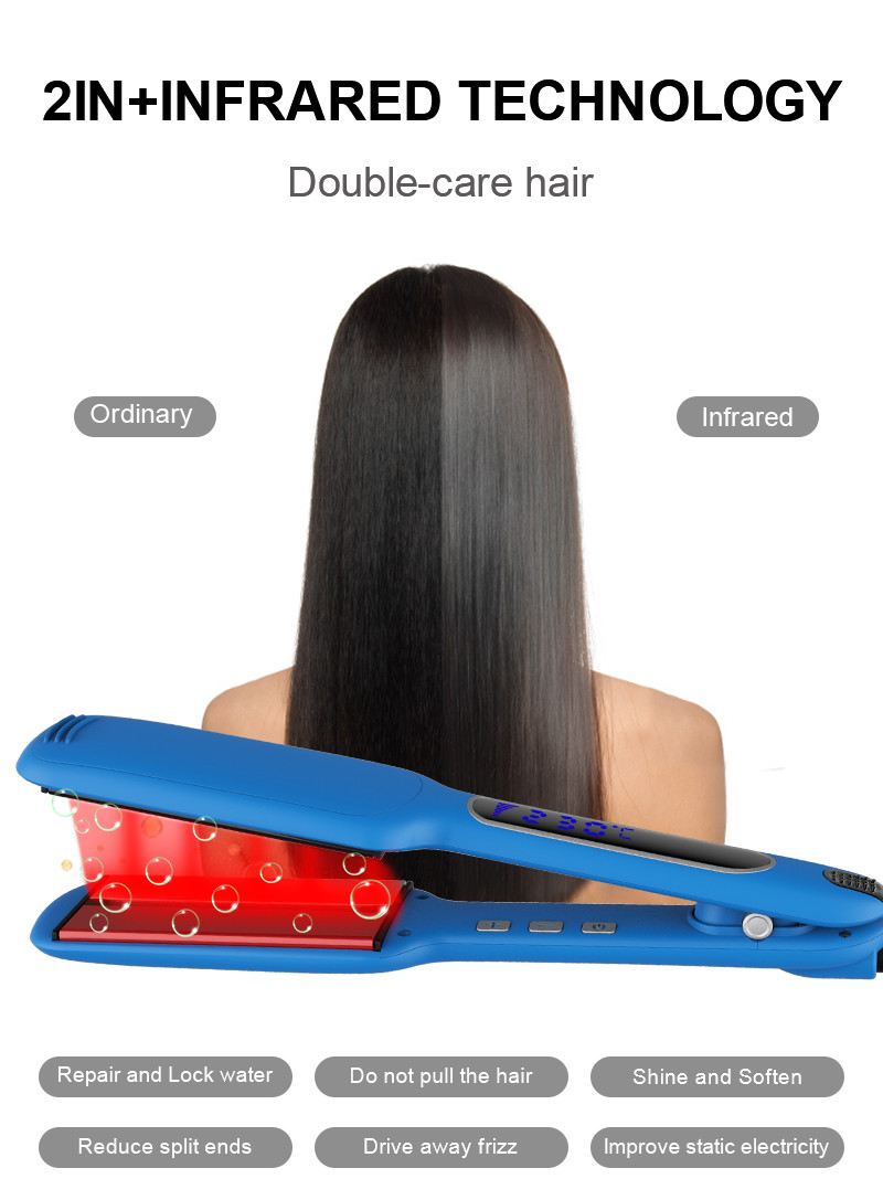 Ultrasonic Infrared Cold Flat Iron 48.8x110mm 360 Degree Free Swivel