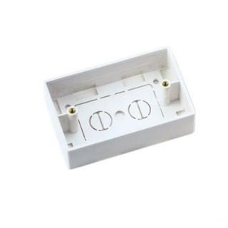Buy cheap Professional 120 Type Network Cable Faceplate 1 Port Surface Mount Box White / Ivory from wholesalers