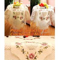 Buy cheap lace table cloth for wedding cutout, Tablemat, Corcheted Lace Table linen, product