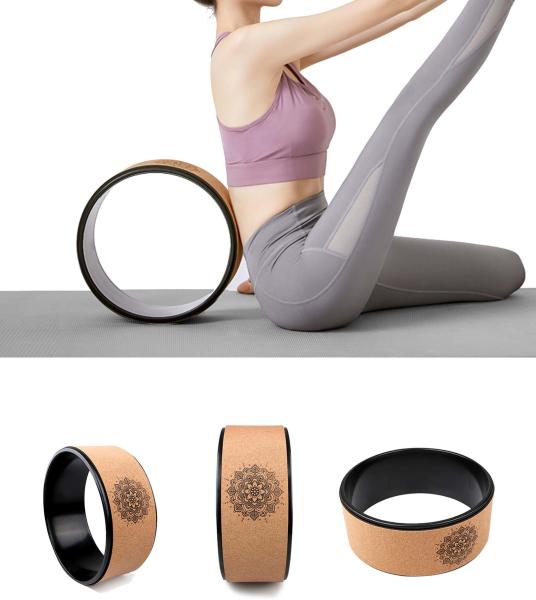 Buy cheap ABS Cork Yoga Wheel Pilates Training Stretch Back Bends Improve Posture from wholesalers