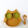 Buy cheap Brown Owl Style Silicone Suction Plate For Toddler Kids Multi Functional from wholesalers