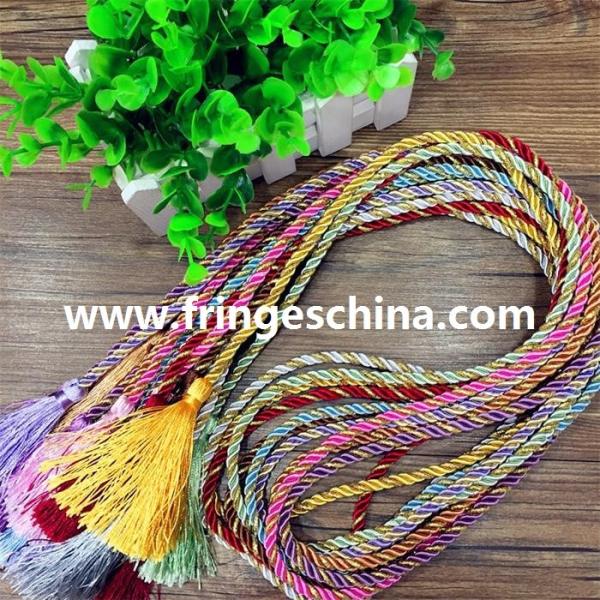 Buy cheap Delicate fluorescent multicolored fringe tassel trimming for graduation cap decoration from wholesalers