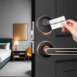 Smart Hotel Split Door Lock With Magnetic Key Card Hotel System For Hotel Rental