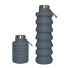 Buy cheap New Item Custom Logo 700ml Drink Bottle Black Silicone Water Bottle Collapsible from wholesalers