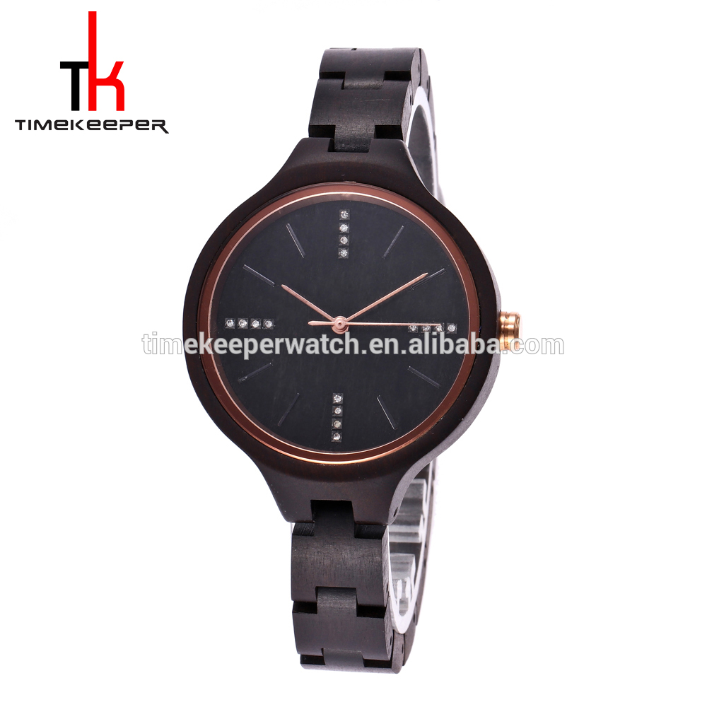 Made In China Wood 3 Atm Water Resistant Watch