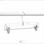 Thickening Metal Cloth Hanger 14 Inches Metal Pant Hangers With Clips