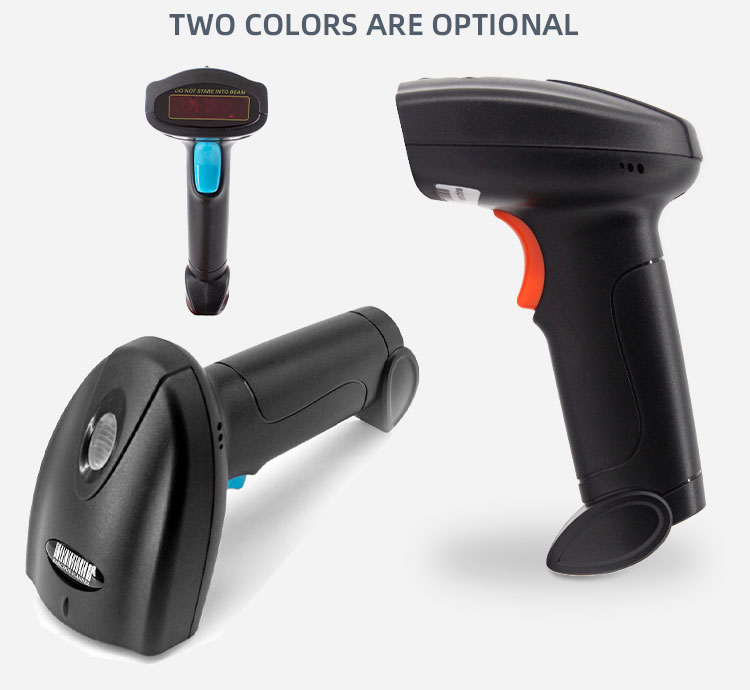 The scanning width 220mm 200mm Black Wireless Barcode Scanner with 2000mah Battery