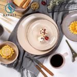 Restaurants Pink Modern Colored Porcelain Dinnerware Fadeless PB Free
