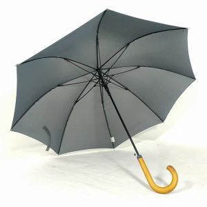Buy cheap 46 Inch  Outdoor Straight Umbrella With Wooden Handle Fiberglass Frame Umbrella from wholesalers