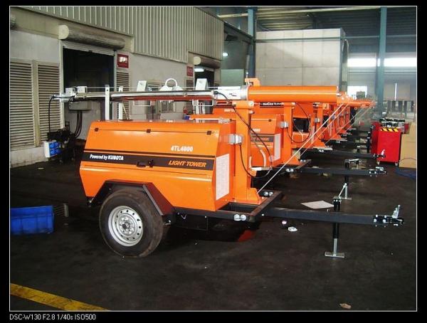 Stamford Alternator Light Tower Generator 4-Stroke , trailer mounted light