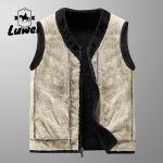 Windproof Casual Cropped Bubble Vest Plus Size Zip Up V Neck Knitted