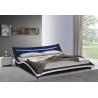 Buy cheap PU Leather Curved Upholstered Bed Frame Plywood With LED Easy Assemble from wholesalers