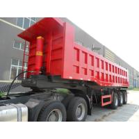 Buy cheap Tri Axles 60 Tons Front Tipping Dump Semi Trailer Mechanical Suspension product