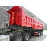 Buy cheap Tri Axles 60 Tons Front Tipping Dump Semi Trailer Mechanical Suspension from wholesalers
