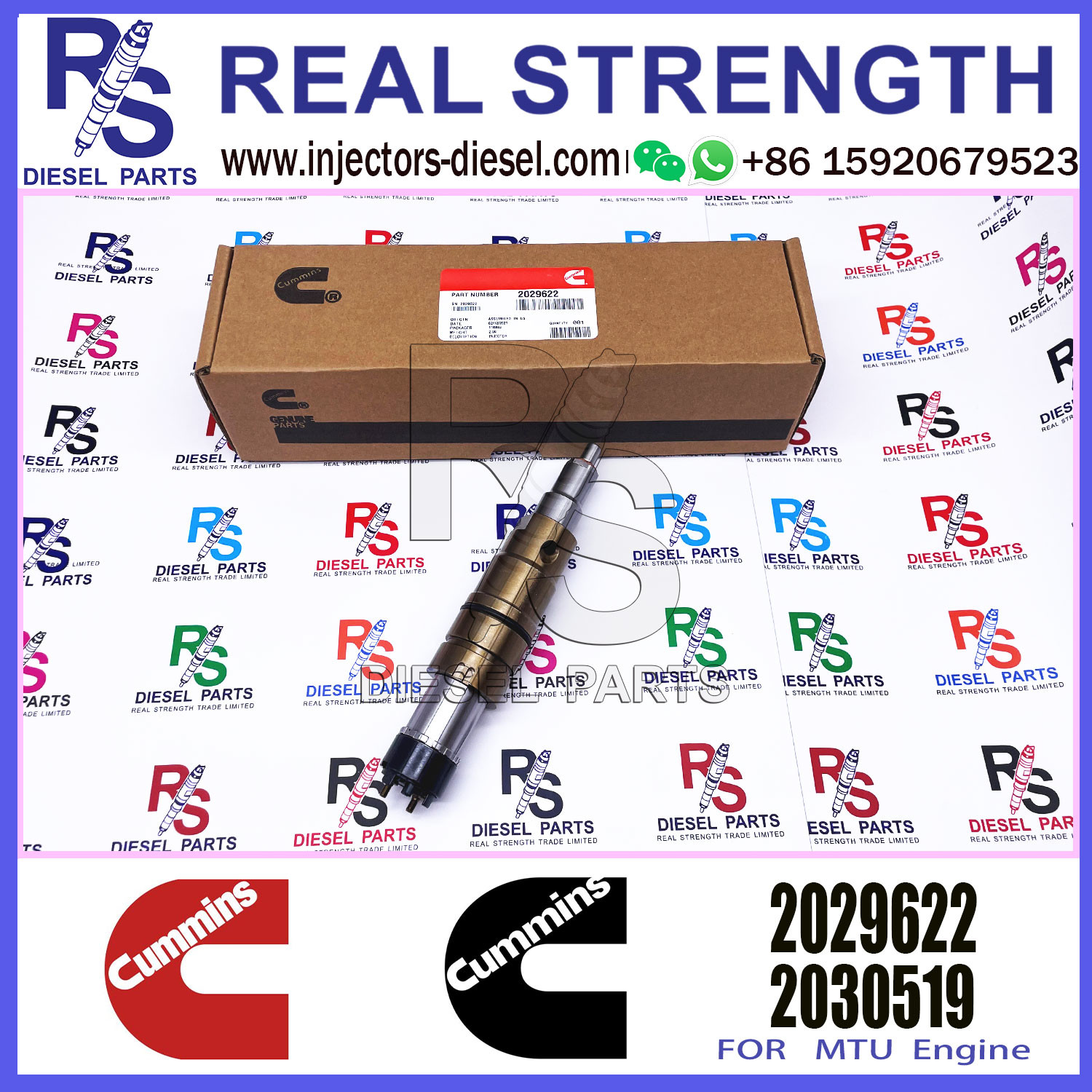 Common rail fuel injector assembly diesel Injector 2872544 2488244 2057401 2029622 for Cummins XPI series ISX QSX Scania