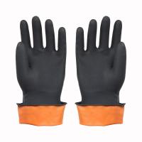 Buy cheap Excellent Flexibility Industrial Rubber Gloves Length 300mm 50-120g product