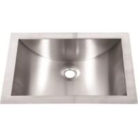 Buy cheap Silver Single Basin Stainless Steel Sink , Satin Finish Small Bathroom Basin product