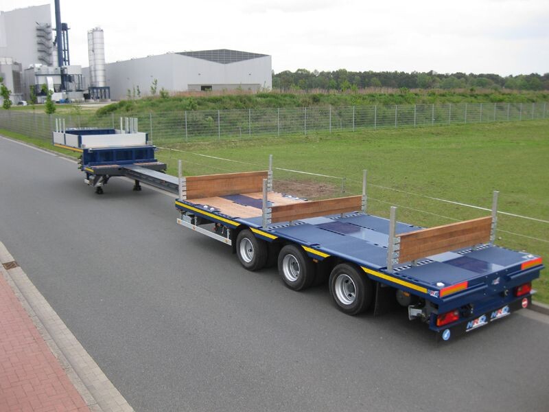 3 Axle Extendable Low Bed Semi/Truck Trailers with 11.00r20 12r22.5 315 385 Tires
