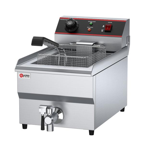 Buy cheap Commercial Catering 131v Electric Deep Fryer with Oil Valve and 290x520x360mm Size from wholesalers