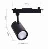 Buy cheap 20w Modern LED Track Lighting 100lm/W Luminous Matte Black Color from wholesalers