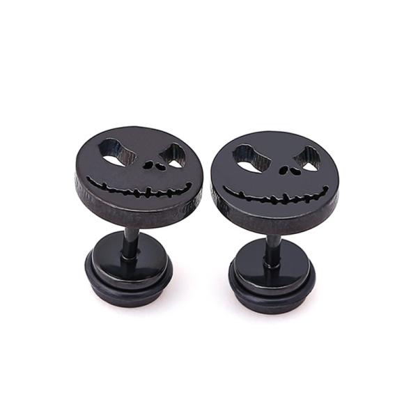 Buy cheap Skull earring bad smile stud earrings Halloween ear stud man woman unisex fashion ear piercing jewelry from wholesalers