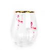 Buy cheap Hand Painted Gold Rim Wine Glass Tumbler With Color Decal from wholesalers