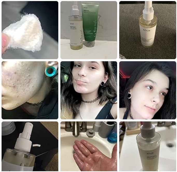 ODM Heartleaf Pore Control Moisturizing Facial Cleanser Oil For Face Makeup Blackhead Remover 6.76 Fl Oz