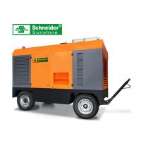 Buy cheap High Efficiency Portable Screw Air Compressor , 46KW Mobile Diesel Air product