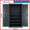 Buy cheap Commercial Furniture Double Door Storage Cabinet for Workshop and Office Organization from wholesalers