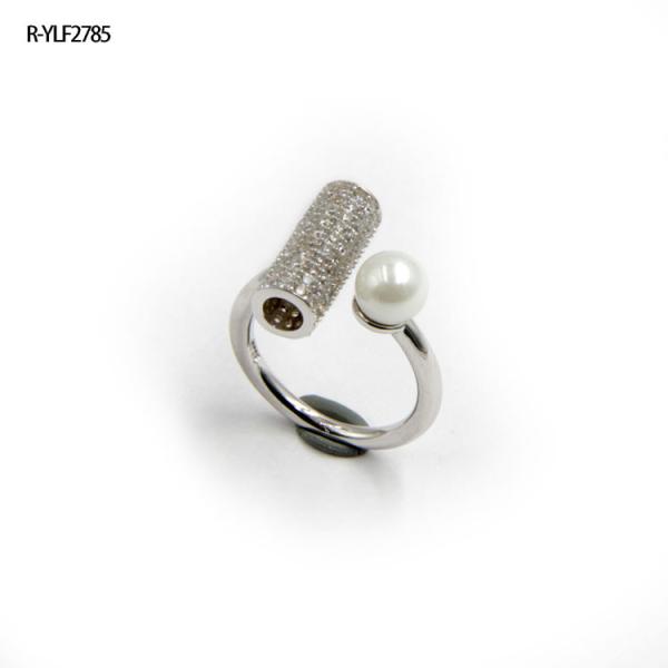 Buy cheap Clear CZ 925 Silver Rings AAA Grade CZ Stones Fine Jewelry Ring Or Decorations from wholesalers