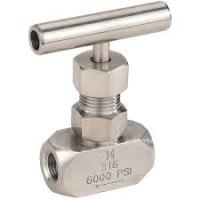 Buy cheap SS316 Needle Valve 1/8''-2'' Female 6000PSI High Pressure Gas Needle Valve product