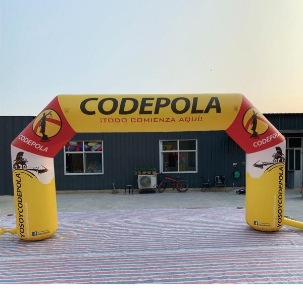 Custom Printing Logo Giant Outdoor Inflatable Sports Arch Race Arch for