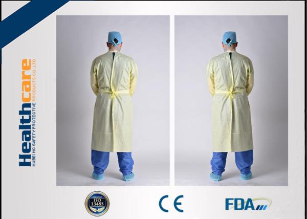 Hygiene Disposable Protective Gowns Doctor Suit Blue / White / Yellow / Green