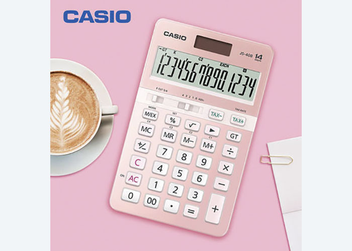 For CASIO Casio JS-40B Lovely Women's Business 14-bit widescreen Fast Silent Gift calculator