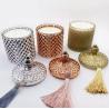 Buy cheap Wholesale High Quality Crystal Geo Cut Glass Empty Candle Jars Holders With Lid In Bulk from wholesalers