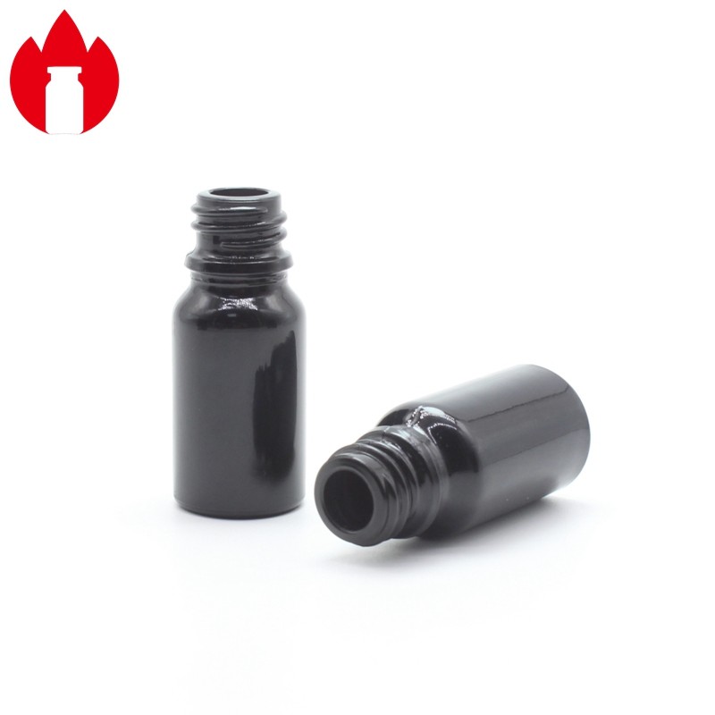 10ml Black Essential Oil Glass Bottle Screw Top Glass Material