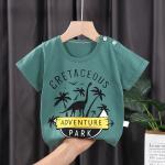 Short Sleeved Children's Sports Shirts Pure Cotton Girls' Summer Clothes Boys'