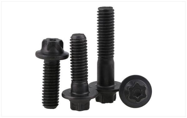ASTM A574 Flange Bolts Round Coarse / Fine 12 Point Flange Screws High Strength