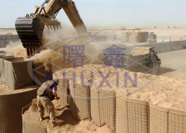 Buy cheap Geotextile Gabion Galfan Mil 19 Sand Filled Barriers Defensive from wholesalers