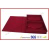 Buy cheap Luxury Silk Gift Packaging Boxes Customized Silver Hot Stamping Logo from wholesalers